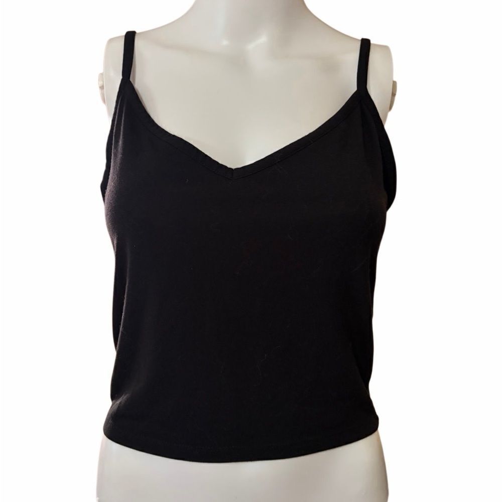 Forever 21 Black V-Neck Women's Top Size Large